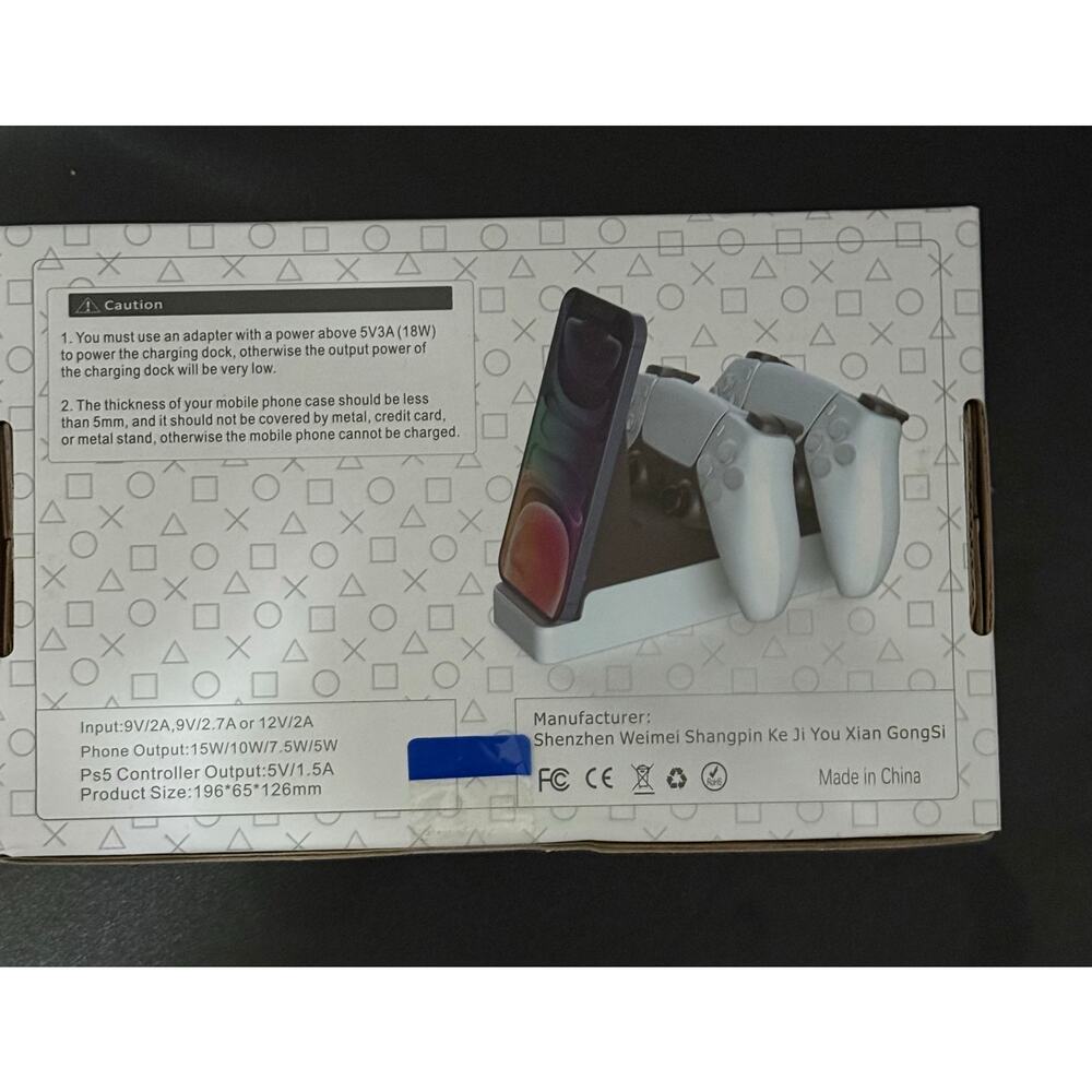 2 N 1 PS5 WIRELESS CHARGING DOCK